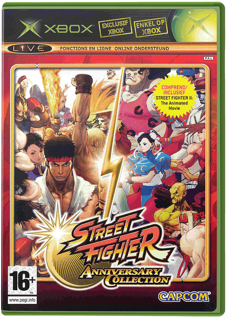 Street Fighter Anniversary Collection box art for Xbox